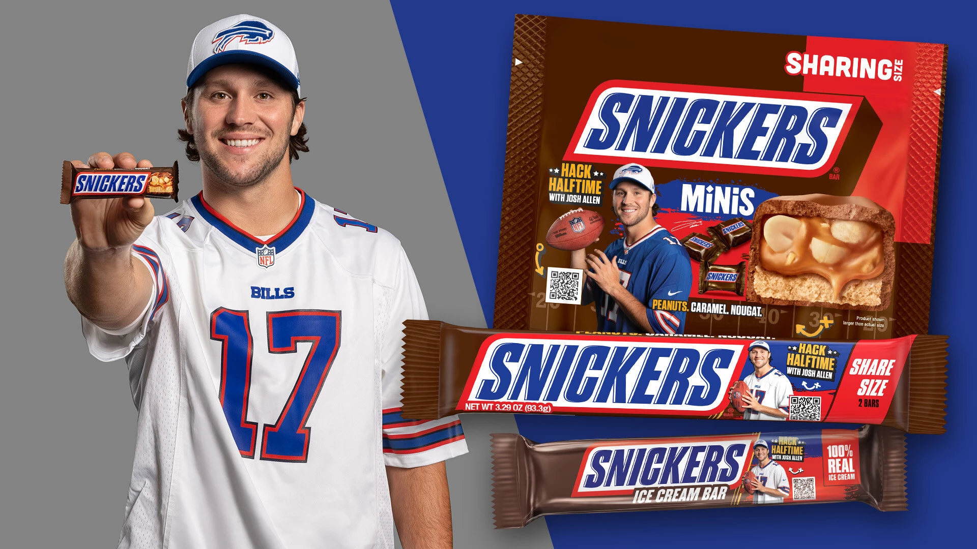 Josh Allen in Snickers Packs | Source: Snickers