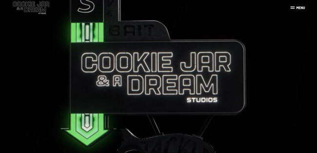 Cookie Jar & A Dream Studios Website Screenshot