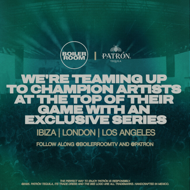 The Boiler Room x Patrón Partnership Announcement | Source: Patrón The Boiler Room x Patrón Partnership Announcement | Source: Patrón