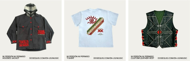 Ni Perd&oacute;n, Ni Permiso Merch