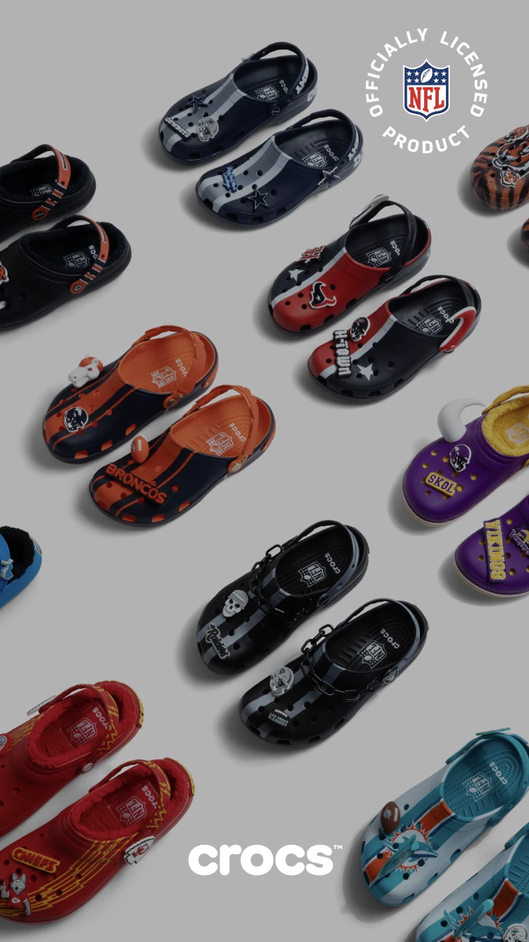 The Crocs x NFL Collection | Source: Crocs