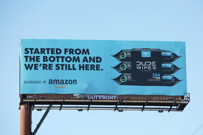 DUDE Wipes Billboards in Chicago in 2022 | Source: DUDE Wipes