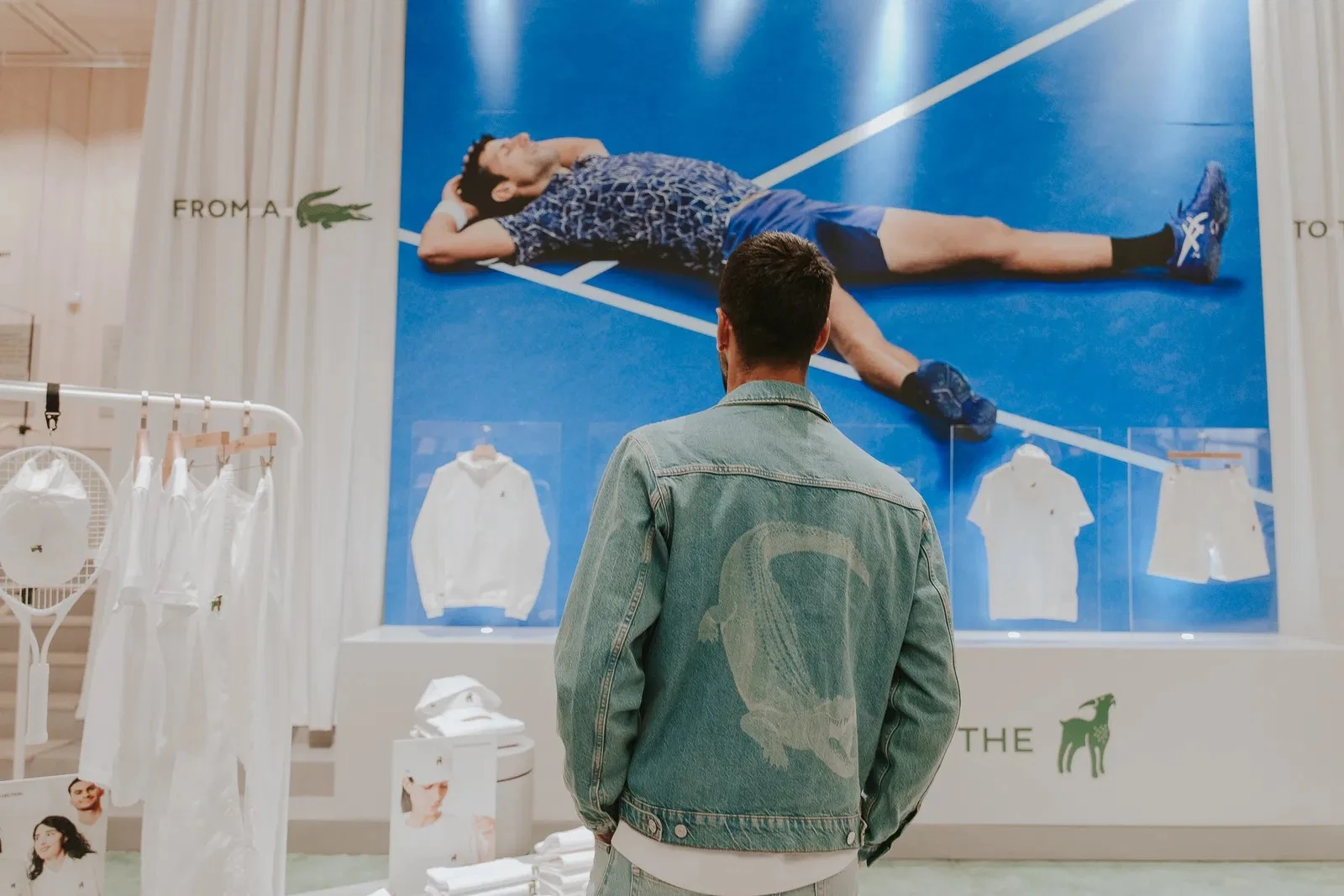 Djokovic at Lacoste's GOAT NY Launch
