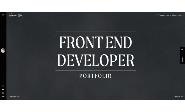Hanson Wu UI/UX Website Hanson Wu UI/UX Website