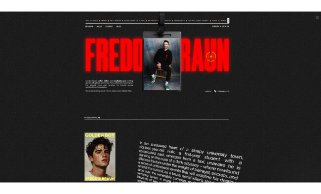Freddie Braun Portfolio Website for Writing Freddie Braun Portfolio Website for Writing