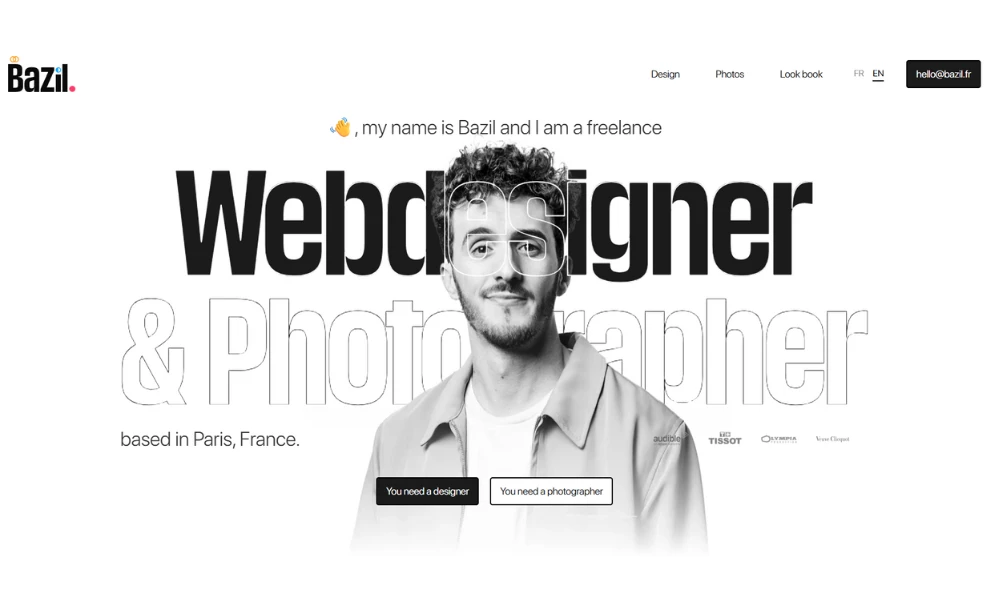 Bazil Portfolio Website for Photography