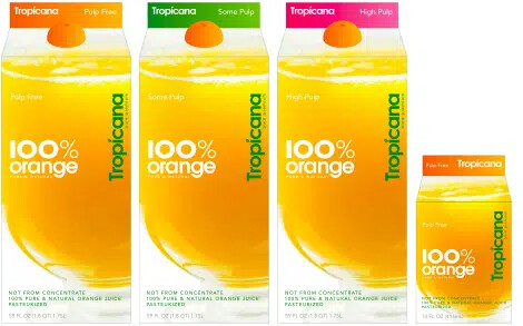 Tropicana's 2009 Redesign | Source: Tropicana Tropicana's 2009 Redesign | Source: Tropicana