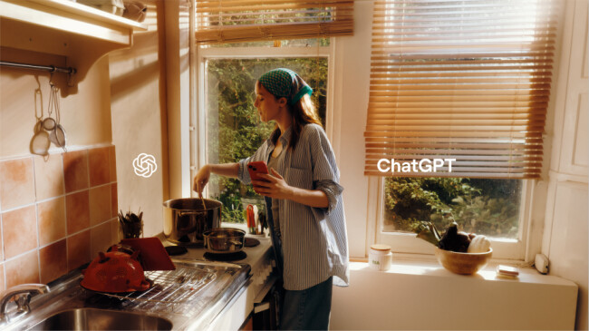 A woman on her phone cooks with the help of ChatGPT | Source: OpenAI