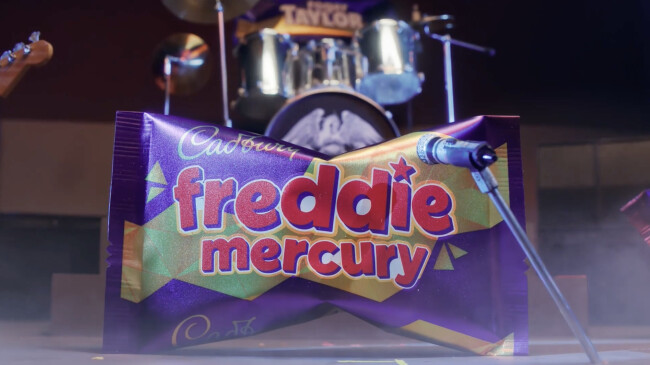 Freddie Mercury as Crunchie Bits Freddie Mercury as Crunchie Bits
