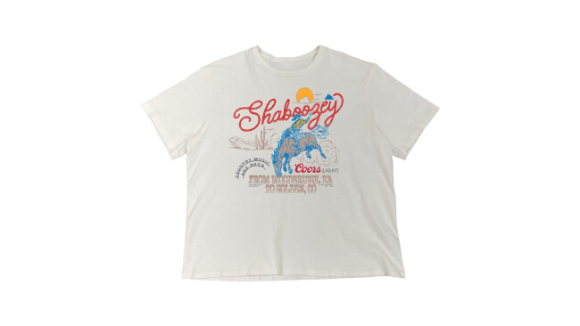 The new Coors Light x Shaboozey Shirt | Source: Coors Light The new Coors Light x Shaboozey Shirt | Source: Coors Light