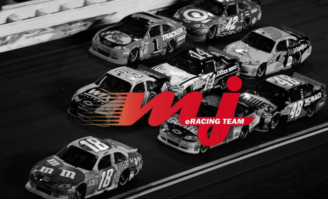 Mj eSports Racing Team logo design