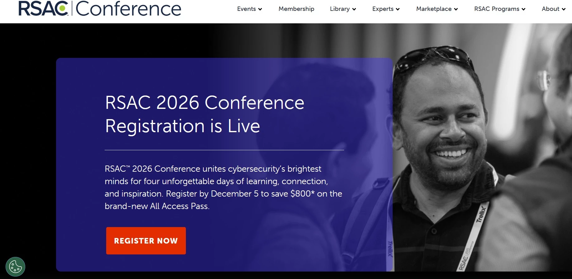 RSA Conference 2026 homepage. 