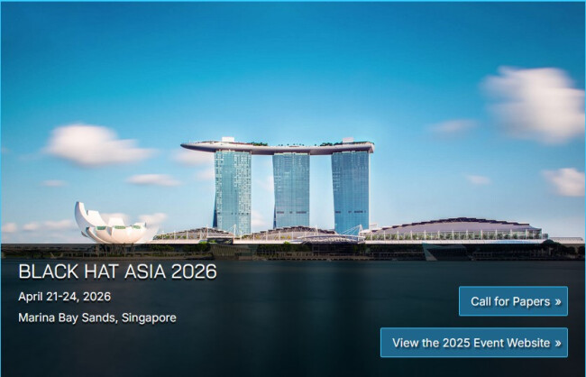 Black Hat Asia 2026 landing page.