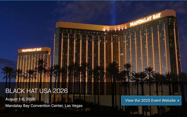 Black Hat USA 2026 landing page.