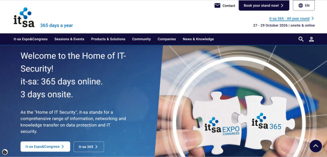 it-sa homepage.