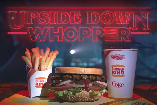 Netflix's nostalgia marketing collaboration with Burger King.