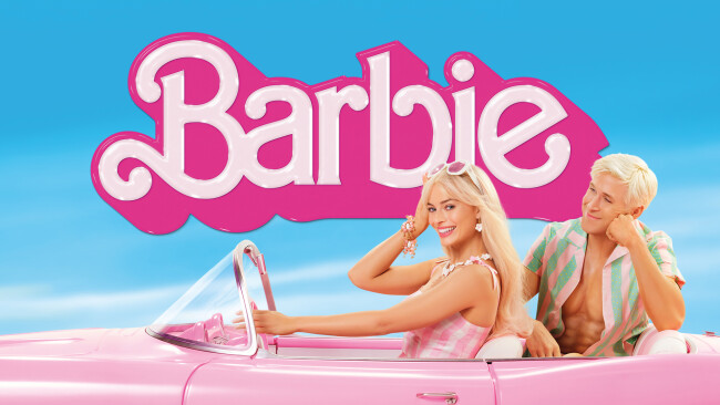 Barbie movie poster with nostalgia marketing angle.