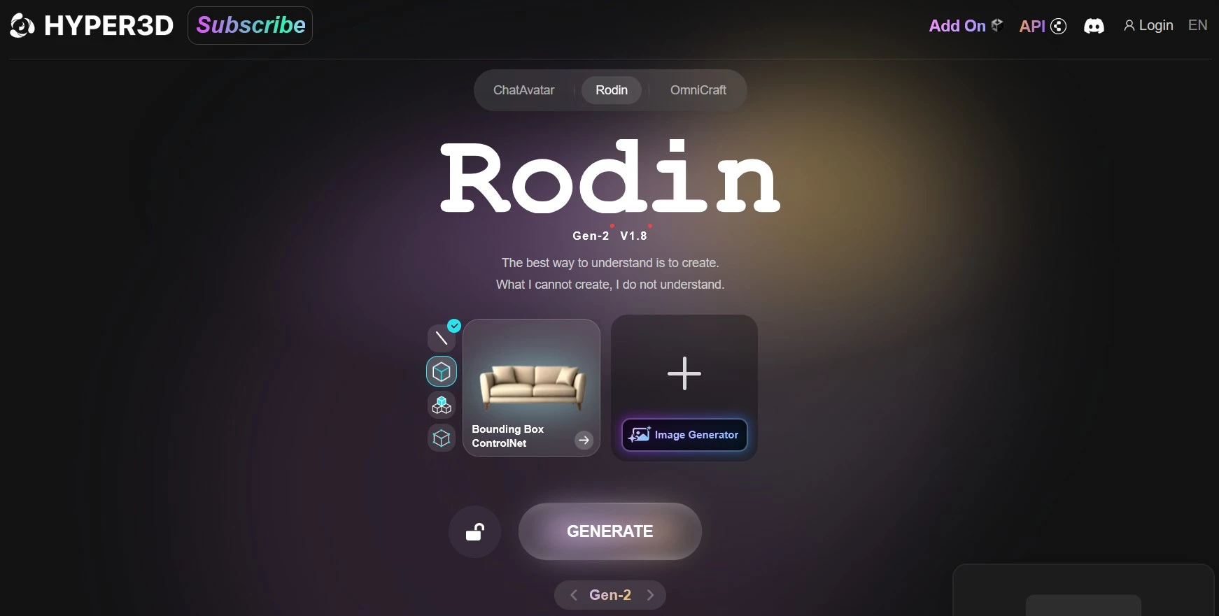 Hyper 3D homepage.