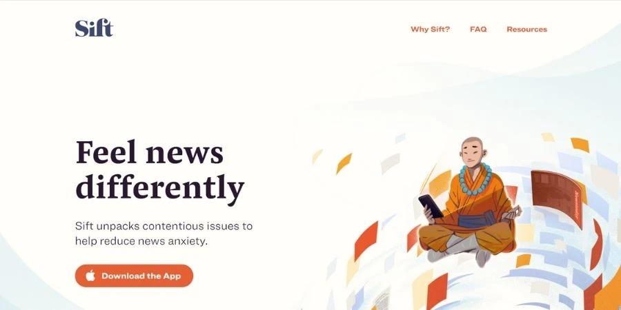 Sift Sift app landing page