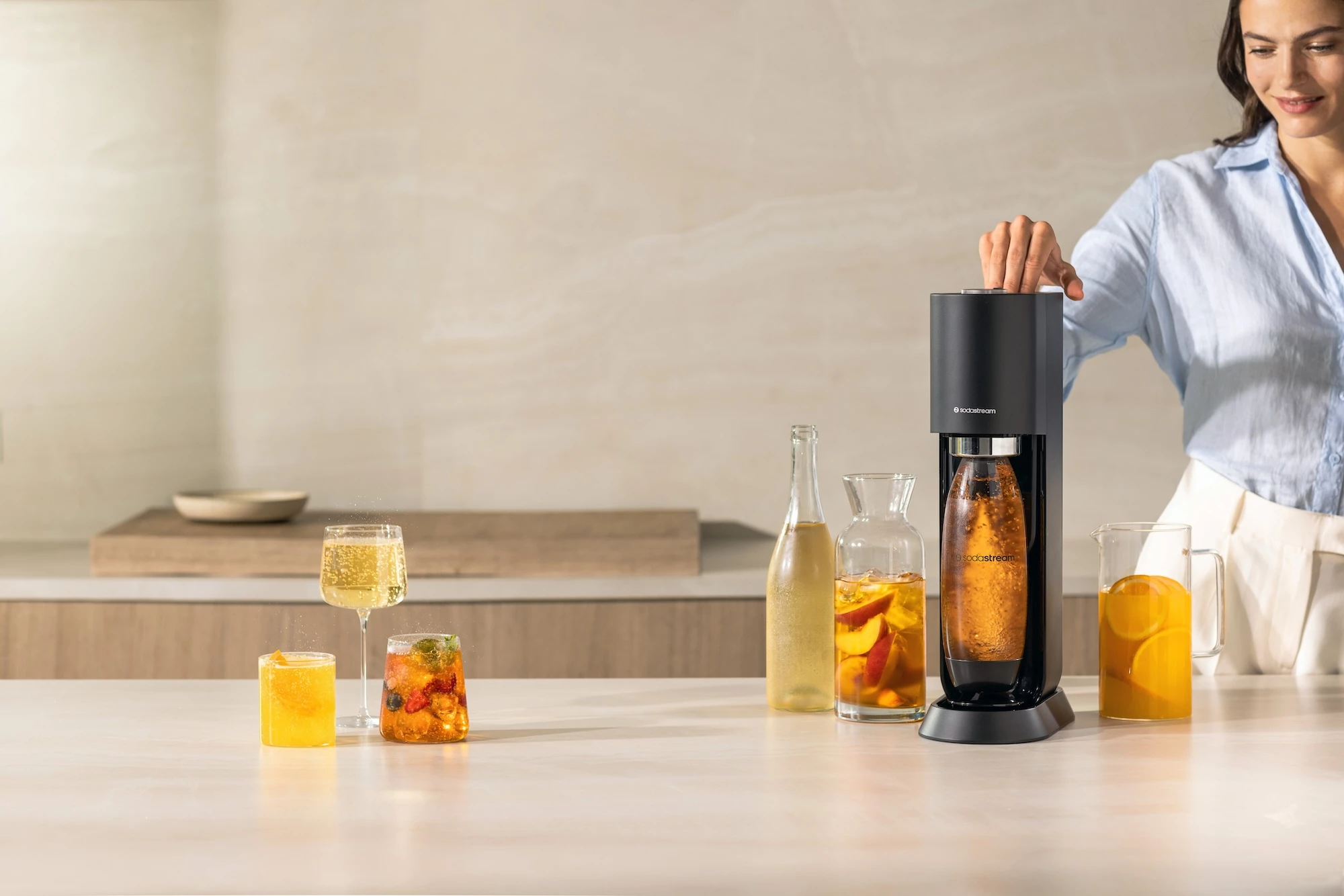 The SodaStream MIX The SodaStream MIX, a product that customizes drinks
