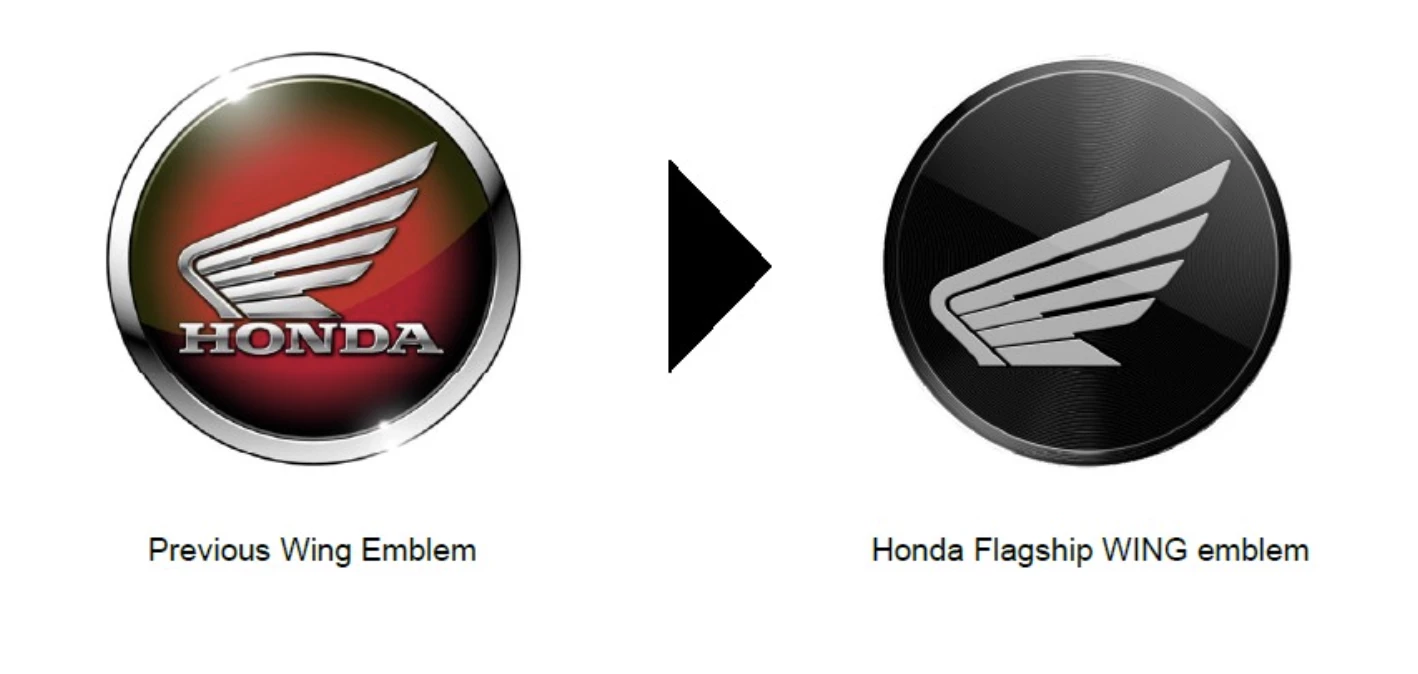 Honda's new Wing logo | Source: Honda Honda's new Wing logo | Source: Honda