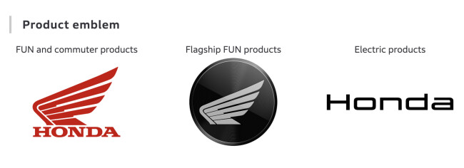 Honda's new silver-on-black emblem | Source: Honda