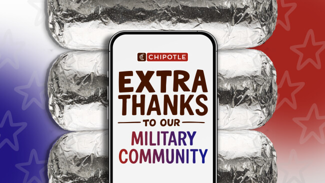 Chipotle Shows Gratitude to Veterans with a Special Deal | Source: Chipotle Chipotle Shows Gratitude to Veterans with a Special Deal | Source: Chipotle