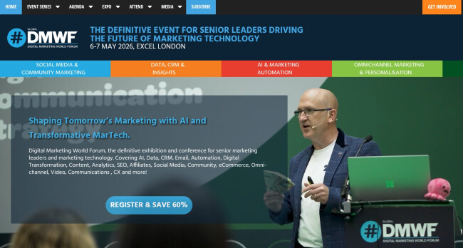 DMWF Global homepage screenshot.