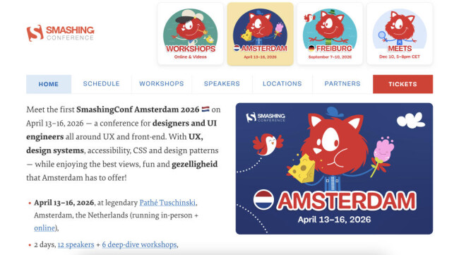 SmashingConf smashingconf Top UI/UX Design Conferences