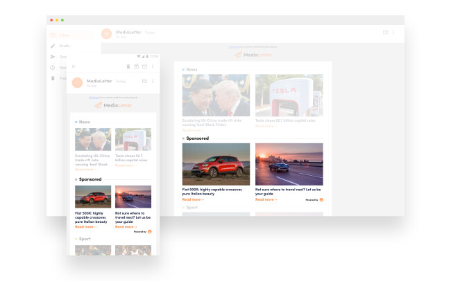 Example of Outbrain native ad placement.