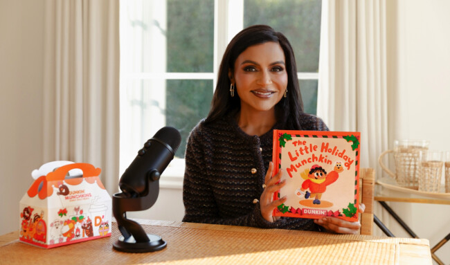 Mindy Kaling and Dunkin' Munchkin