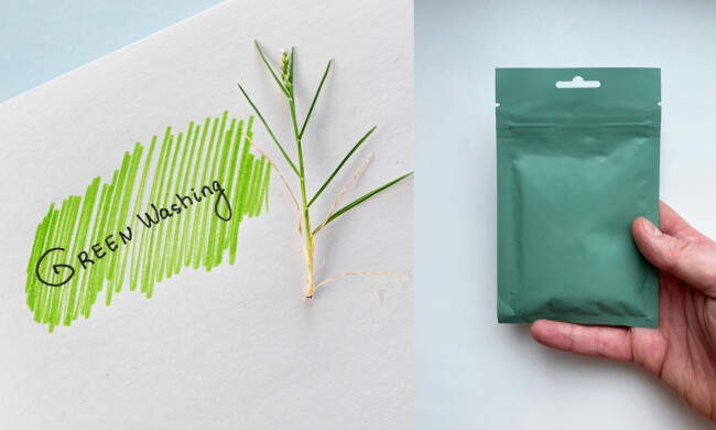 Green Washing Concept on Paper