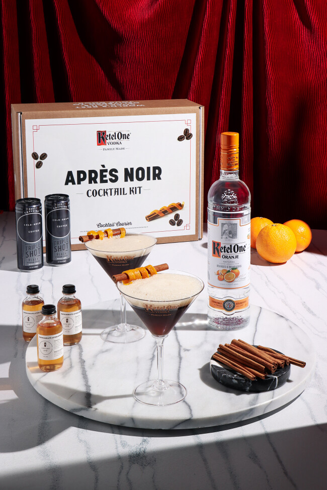 The Apres Noir Cocktail Kit | Source: Ketel One The Apres Noir Cocktail Kit | Source: Ketel One