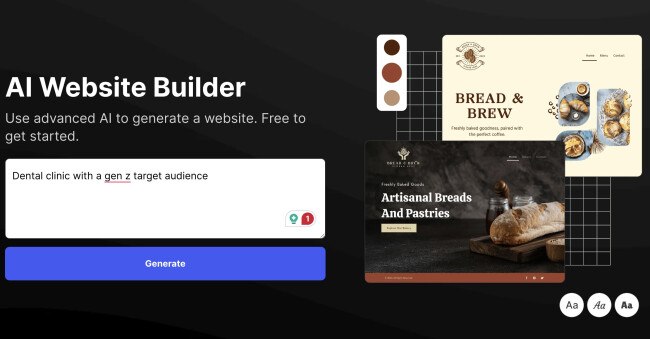 design.com ai website builder