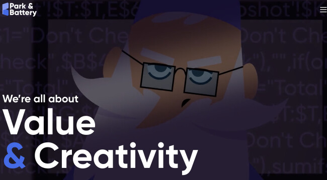 Park & Battery homepage