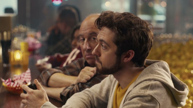 Kenan talking to his customers in Jim Beam's new spot | Source: Jim Beam