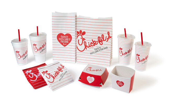 Chick-fil-A retro packaging as part of its new "newstalgia" campaign