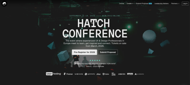 Hatch Conference Hatch Top UI/UX Design Conferences