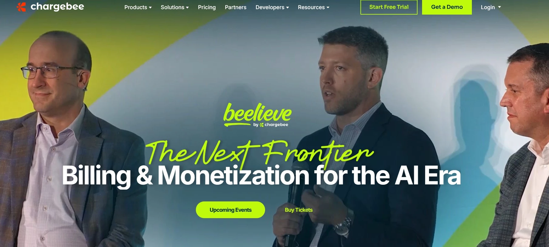 Chargebee Beelieve homepage