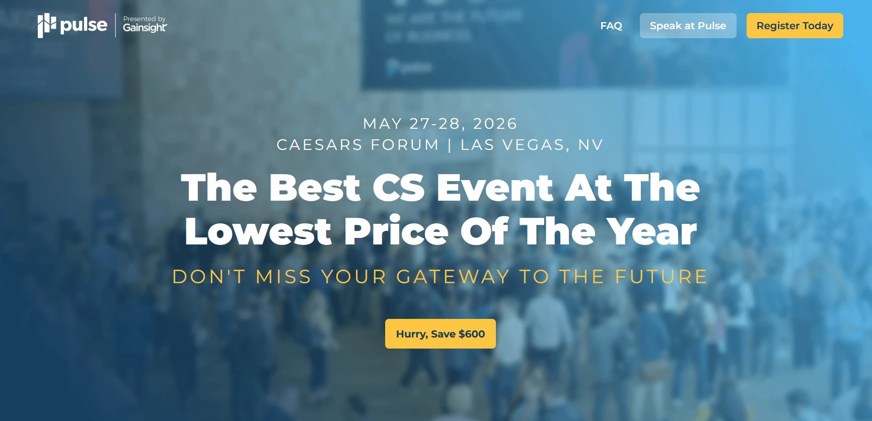 Gainsight Pulse homepage