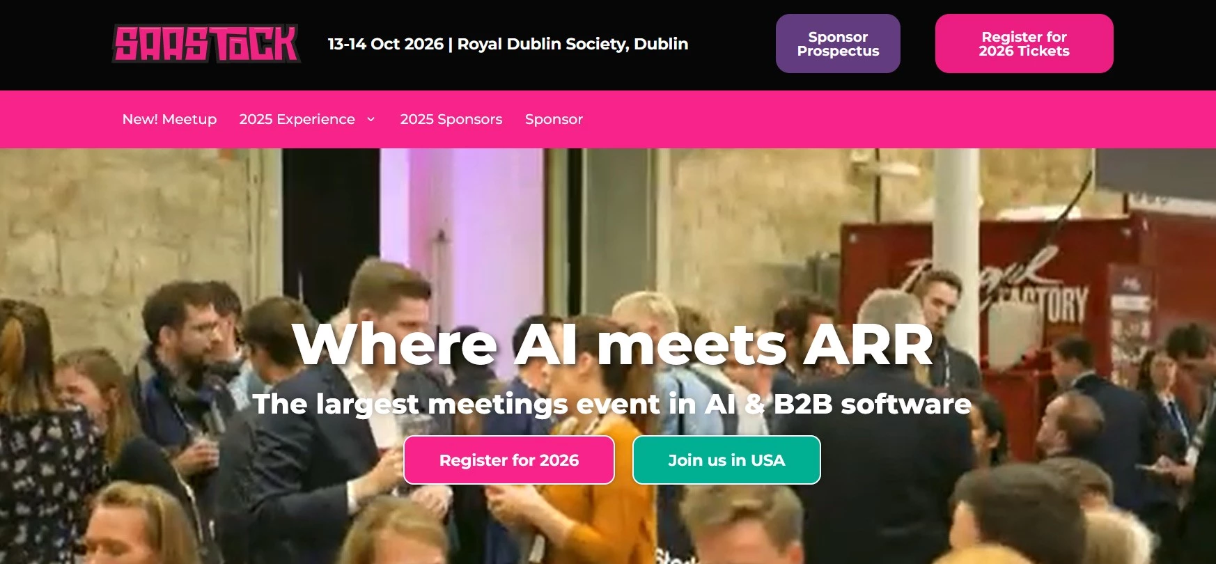 SaaStock Europe homepage