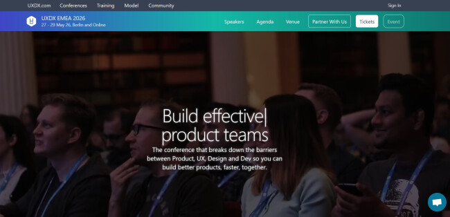 XDX EMEA event homepage