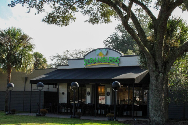 Scramblers Restaurant storefront Scramblers Restaurant storefront