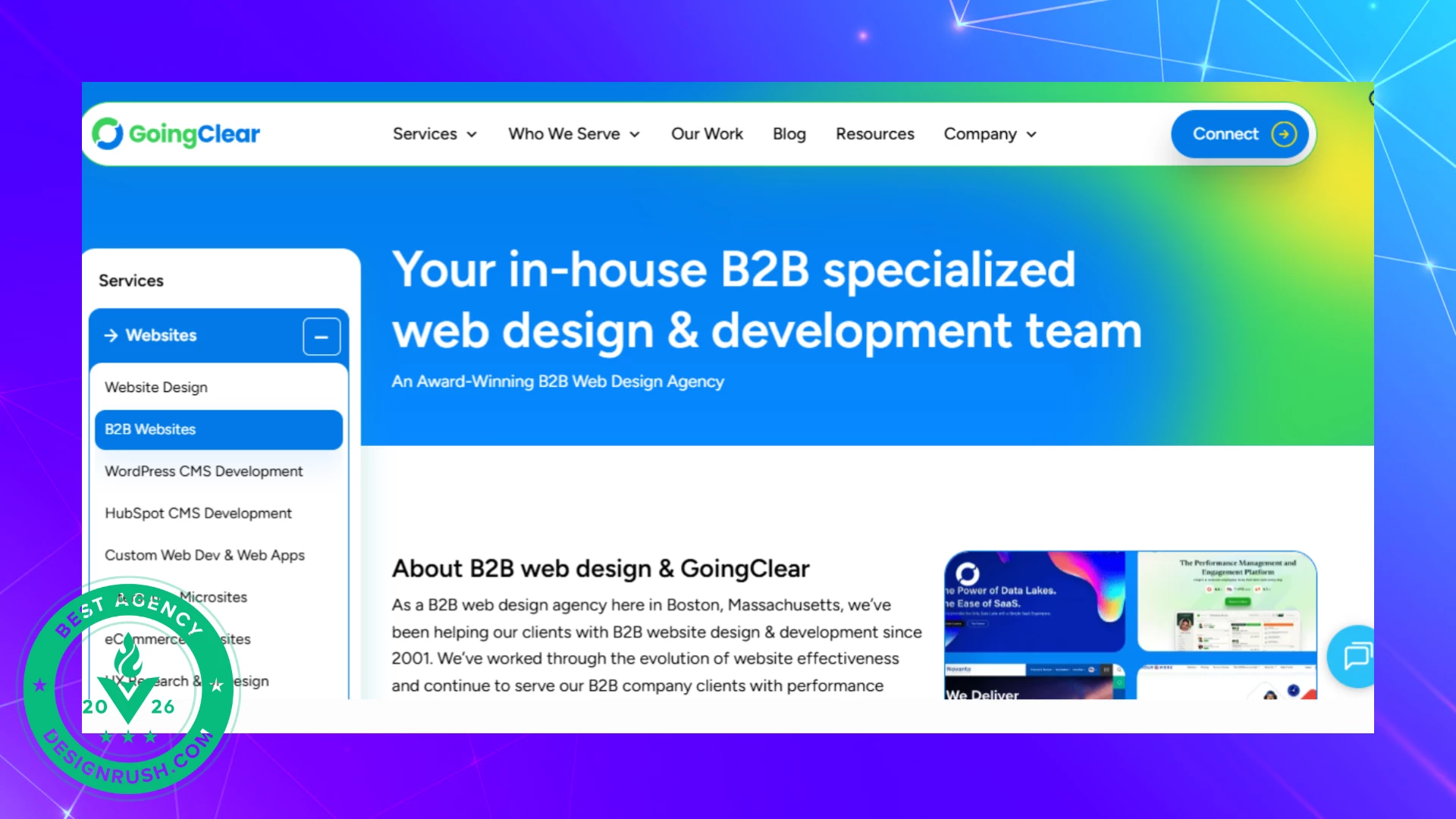 A Boston-based B2B web design agency with decades of expertise in custom development.