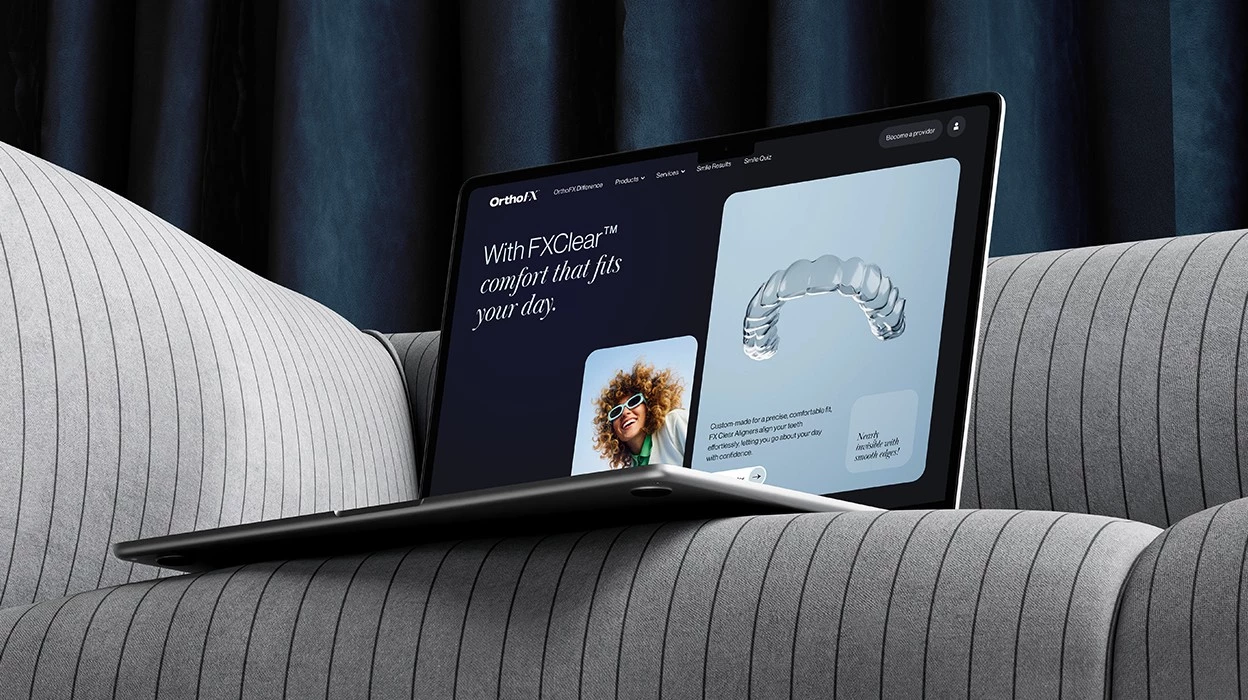 ANML redesigned OrthoFX’s digital presence with a modern, scalable website that reflects their advanced aligner tech and drives user engagement.