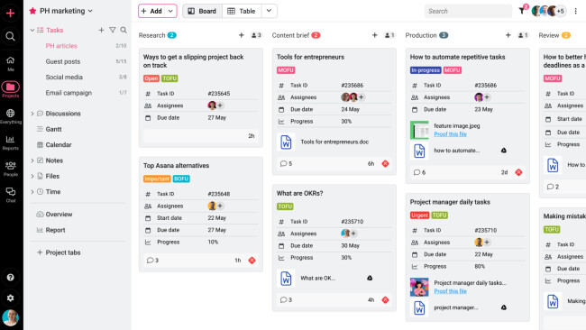 proofhub project management tool