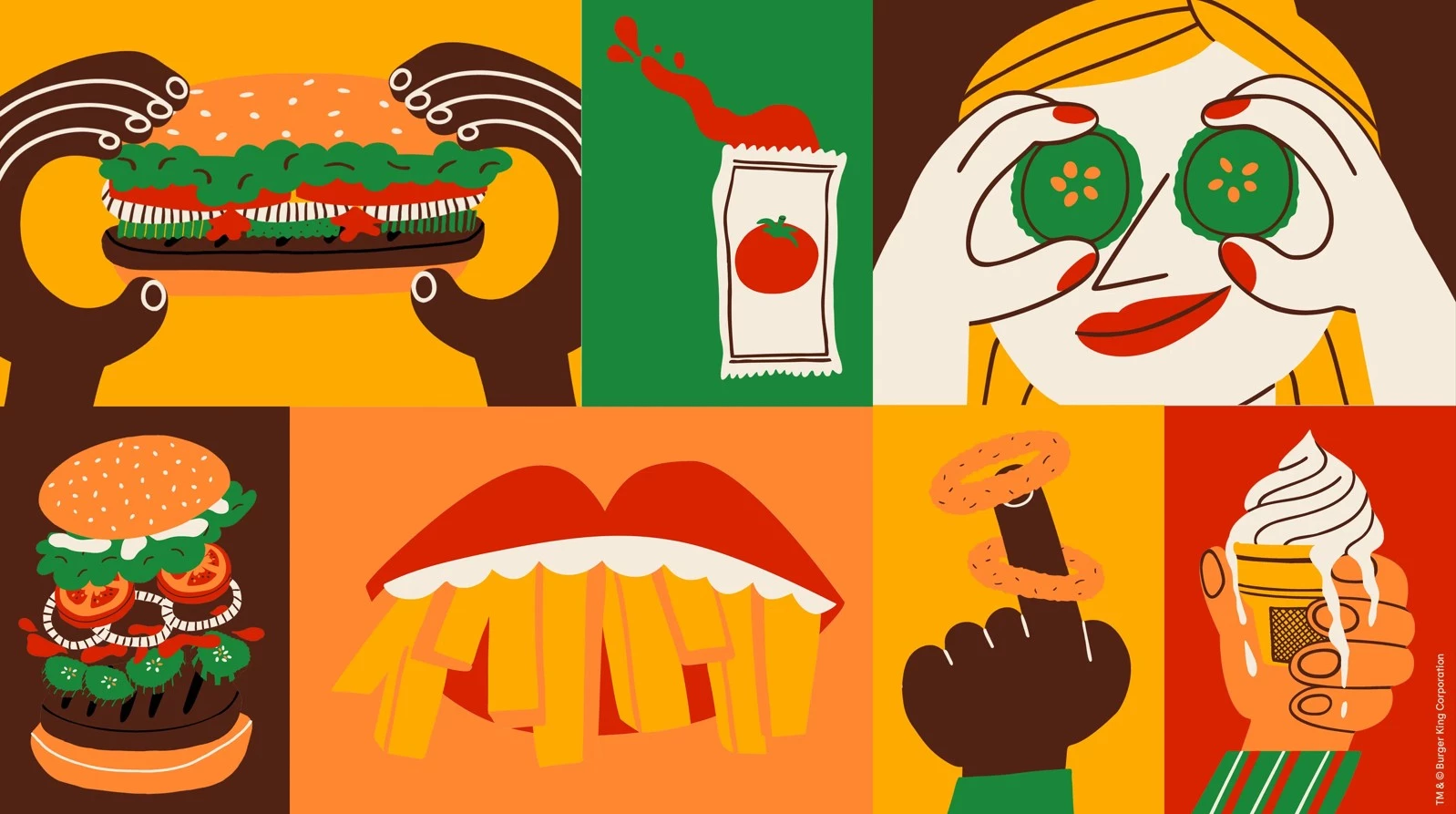 Burger King Burger King rebranded visual identity.