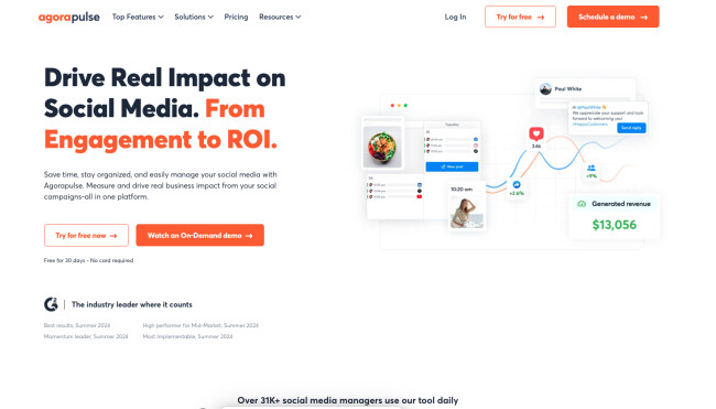 social listening tools: Agorapulse
