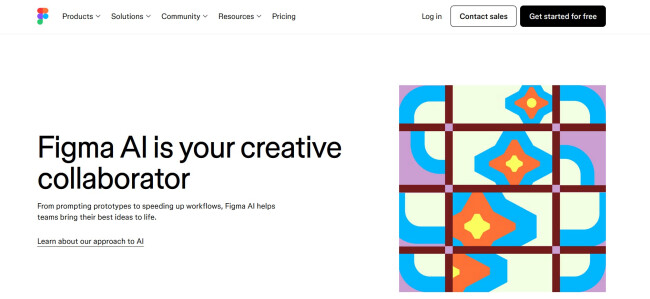 Figma AI homepage