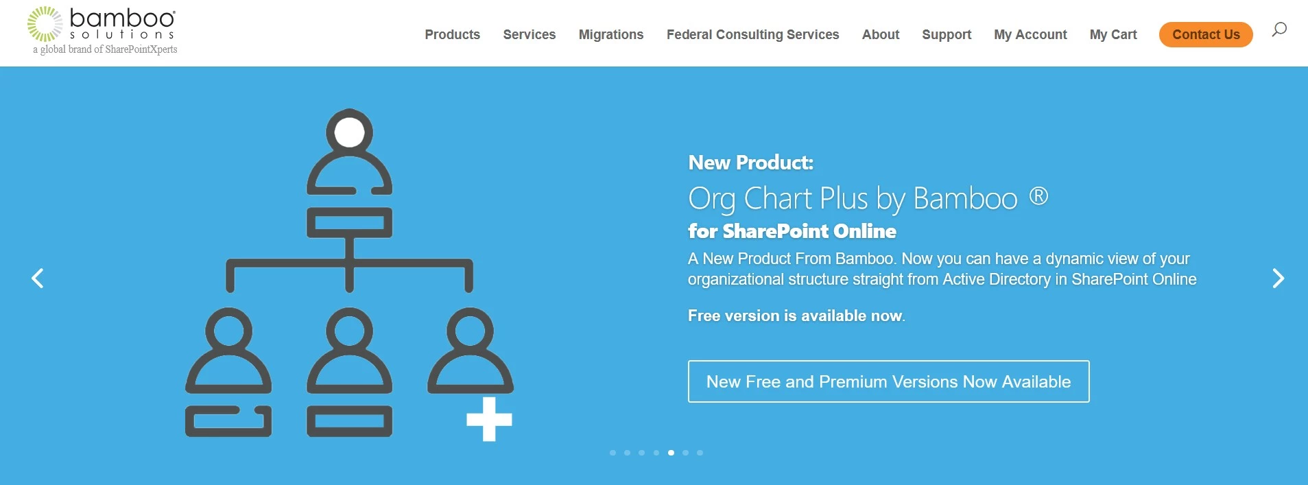 Bamboo Solution Bamboo Solutions homepage.